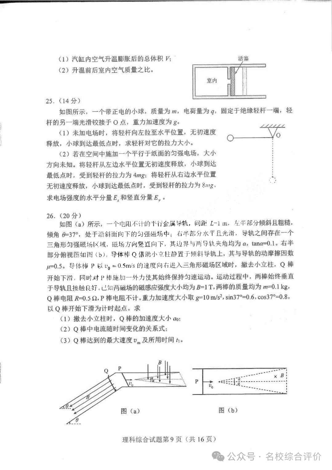 2024新高考九省联考理科综合试卷